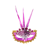 ANTIFAZ VENECIANO ABANICO FUCSIA